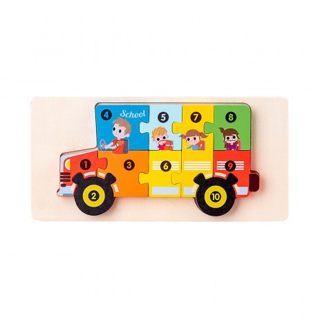 Syntek Bauklotze fur Kinder Holzklotze fur Kinder mit 3D-Formen Строительные блоки для детей Деревянные блоки для детей с объемными формами