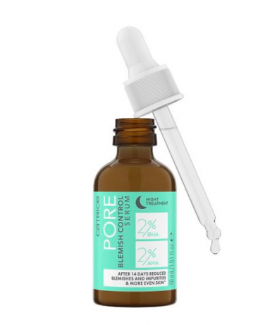 Catrice  Serum Pore Blemish Control, Катрис Очищающая Сыворотка для лица с BHA, AHA и пребиотиками, 30 мл
