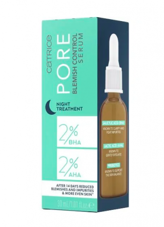 Catrice  Serum Pore Blemish Control, Катрис Очищающая Сыворотка для лица с BHA, AHA и пребиотиками, 30 мл