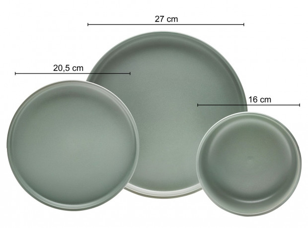 Van Well Van Well Kombiservice 16-tlg. PRATO grun Комбинированный сервиз Van Well 16 шт. ПРАТО