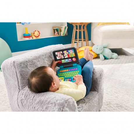 Mattel Fisher-Price Lernspass Homeoffice Laptop Elektronisches Babyspielzeug (deutsche Edition) Fisher-Price Learning Fun Home Office Laptop Electronic Baby Toys (немецкое издание)