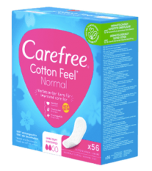 Carefree Slipeinlage Cotton Feel Normal 56 St, Прокладки ежедневные Cotton Normal 56 шт, 50 упаковок (2800 шт)