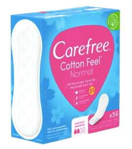 Carefree Slipeinlage Cotton Feel Normal 56 St, Прокладки ежедневные Cotton Normal 56 шт, 50 упаковок (2800 шт)