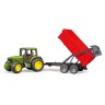 Bruder Trak 38cm John Deere 6920 mit Wannenkippanhanger Трак 38 см John Deere 6920 с самосвальным прицепом