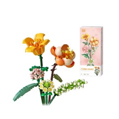 Vicabo Blumenstrauss Bausteine Konstruktionsspielzeug fur Kinder Букет цветов строительные блоки строительные игрушки для детей