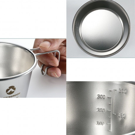 KOMIRO KOMIRO Gaskocher Outdoor Kochgeschirr Picknick Topf Ultraleicht Camping Topf Pfanne, (1-St)  Газовая плита KOMIRO, уличная посуда, горшок для пикника, сверхлегкая походная кастрюля (1 шт.  упаковке)