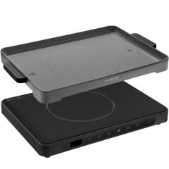 BRUNNER BRUNNER Gaskocher Camping Kochfeld HotPoint Double, Induktions Elektro Grill Herd Glas 2kW  Газовая плита BRUNNER, походная плита HotPoint Double, индукционная электрическая плита-гриль, стекло, 2 кВт