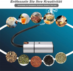 Lannister Lannister Multikocher Tragbarer Raucher Handraucherpistole Kuchengerate fur Lebensmittel, Fleisch, Getranke Kostenlose Reinigungsburste Schraubendreher Sieb  Мультиварка Lannister, портативная коптильня, пистолет для ручного курения, инструменты