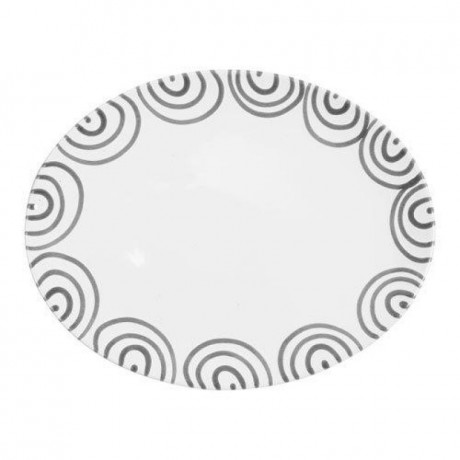 Gmundner Keramik Gmundner Keramik Graugeflammt Platte oval 33x26x2,5 cm Gmundner керамическая серая овальная овальная 33x26x2,5 см пламенная тарелка