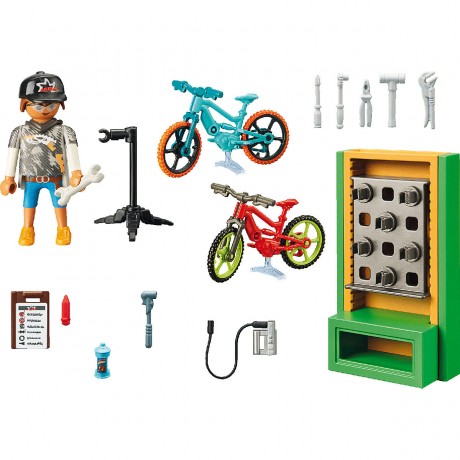 PLAYMOBIL PLAYMOBIL 70674 Geschenkset E-Bike-Werkstatt PLAYMOBIL 70674 Подарочный набор для мастерской электровелосипеда
