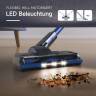 oyajia oyajia Akku-Stielstaubsauger freistehend Akku Staubsauger Kabellos mit 25000pa LED-Licht, 220,00 W, beutellos, 50 Min. Laufzeit, 6-in-1 Staubsauger fur Hartboden Teppiche Tierhaare Blau Беспроводной пылесос oyajia, отдельно стоящий беспроводной пыл