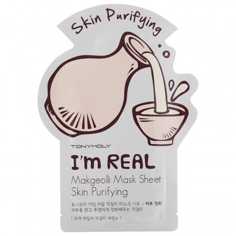 Tonymoly (Тони моли) I_m Real Makgeolli Mask Sheet Maske Masken, 1 шт.