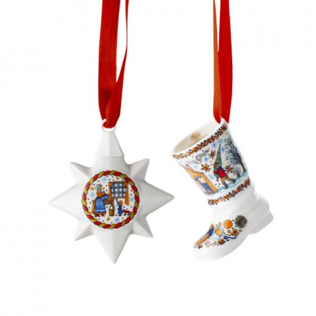 Hutschenreuther Hutschenreuther Jahresartikel Weihnachten 2020 Ministern d: 6,5 cm / Ministiefel h: 5,2 cm 'Weihnachtsbackerei' - limitiert auf 2.999 Stuck Set 2-tlg. Ежегодная статья Hutschenreuther Рождество 2020 г. Министры d: 6,5 см / мини-сапожки h: