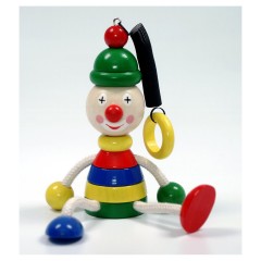 HESS Holzspielzeug Schwingfigur Clown Деревянный качающийся игрушечный клоун