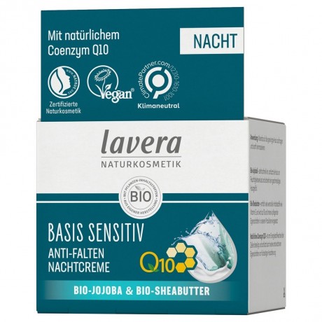 lavera Basis Sensitive Anti-Falten Nachtcreme Q10 Basis Sensitive Ночной крем против морщин Q10