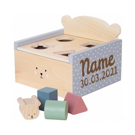 elefantasie Sortierbox Teddy personalisiert mit Namen Сортировочная коробка Тедди персонализированная с именем