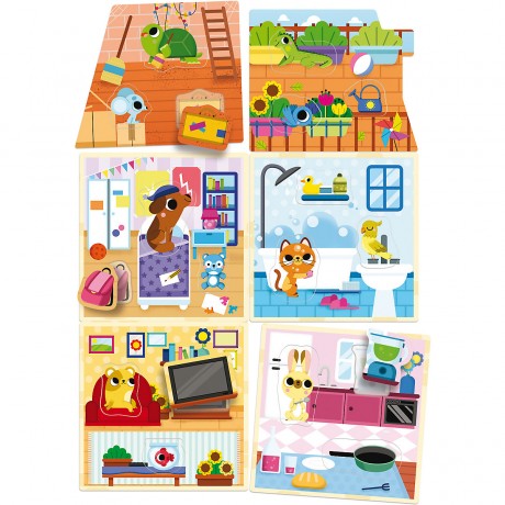 Lisciani Montessori Haustierhaus домик для питомца Монтессори