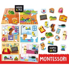 Lisciani Montessori Haustierhaus домик для питомца Монтессори