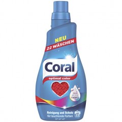Coral Стиральный порошок Жидкий Optimal Color, 20 загрузок