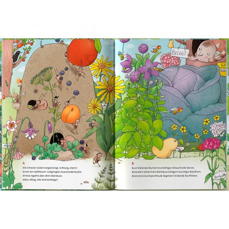 Haba Abenteuerameise trifft Zirkusziege – Eine wimmelige Buchstaben-Reise von A bis Z Приключенческий муравей встречает циркового козла