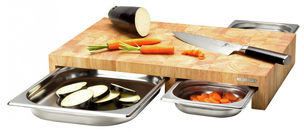 Continenta Continenta Multifunktionsbrett mit 3 Schubladen natur Многофункциональная тумба Continenta с 3 ящиками.