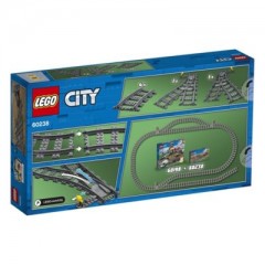 LEGO City 2er Set: 60205 Schienen + 60238 Weichen Городской комплект из 2 шт.: 60205 рельсов + 60238 переключателей