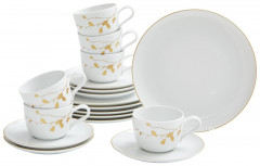 Seltmann Weiden Seltmann Weiden Kaffeeservice 18-tlg. LIBERTY GOLDEN ROSE Weiss Кофейный сервиз Seltmann Weiden 18 предметов. ЛИБЕРТИ ЗОЛОТАЯ РОЗА