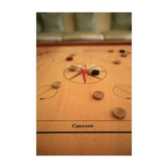 Ubergames Compact Carrom Board Игра Карром: доска 68см х 68см с фишками (без подставки и без сумки), модель B07RT158DN, 4кг