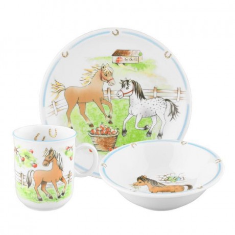 Seltmann Weiden Seltmann Weiden Compact Kindersets Kindersatz Mein Pony 3-tlg. Seltmann Weiden Компактные детские наборы Детский набор My Pony 3-предм.