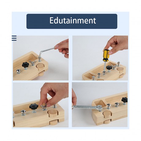 Vicabo Schraubenbrett Montessori Spielzeug Lernspiele fur Kinder Винтовая доска Монтессори игрушка развивающие игры для детей