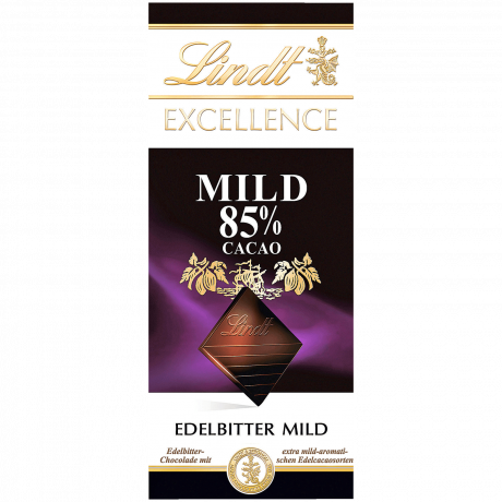 Lindt Excellence Edelbitter mild 85% Какао Горький шоколад 100г