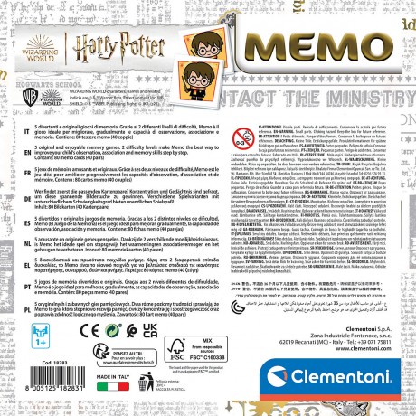 Clementoni Memo Game памятная игра