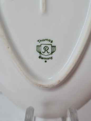 Тарелки сервировочные винтажные Thomas, треугольная форма, 2 шт., фарфор, Германия, 1960-70гг.