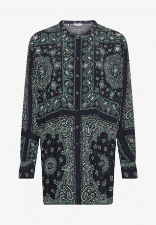 Tommy Hilfiger BANDANA VIS RELAXED BLOUSE Blouse placed bandana  desert sky BANDANA VIS RELAXED BLOUSE Блузка размещенная бандана небо пустыни