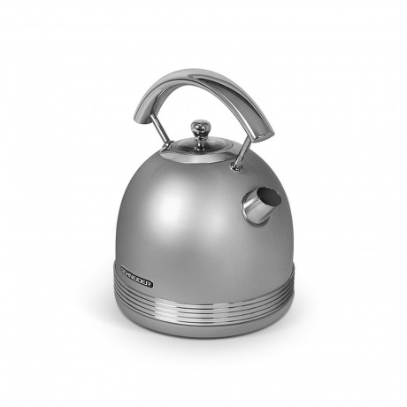SCHNEIDER SCHNEIDER Wasserkocher Vintage Wasserstandsanzeige, 1,7 l, 2200 W, Heisswasserkocher Kalkfilter, auto. Stopp-Funktion vintage silber Чайник SCHNEIDER винтажный с индикатором уровня воды, 1,7 л, 2200 Вт, чайник для горячей воды с фильтром от наки