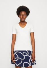 Tommy Hilfiger SLIM CODY NECK Print T-shirt ecru SLIM CODY NECK Футболка с принтом экрю