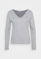 Tommy Hilfiger CLASSIC Long sleeved top grey CLASSIC Топ с длинными рукавами серый