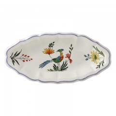 Gien Fayencerie Gien 'Oiseaux Paradis' Beilage 26,5 x 13,2 cm Дополнение Gien "Oiseaux Paradis" 26,5 x 13,2 см