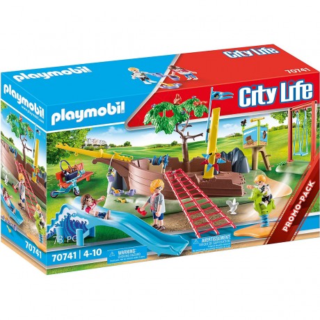 PLAYMOBIL PLAYMOBIL 70741 Abenteuerspielplatz mit Schiffswrack PLAYMOBIL 70741 игровая площадка с затонувшим кораблем