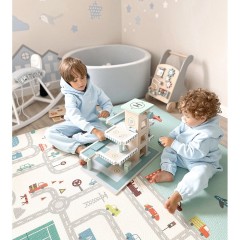 mamabrum Doppelseitige Krabbelmatte 180 x 150 x 2 cm Rutschfest Двусторонний коврик для ползания 180 x 150 x 2 см