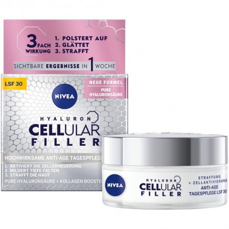 Nivea Hyaluron Cellular Filler Anti-Age Tagespflege  Hyaluron Cellular Filler Антивозрастной Дневной Уход