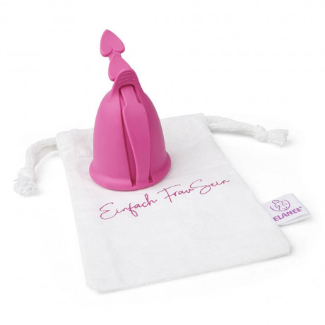 ELANEE Menstruationstasse Grosse 2 pink  Менструальная чаша размер 2 розовая