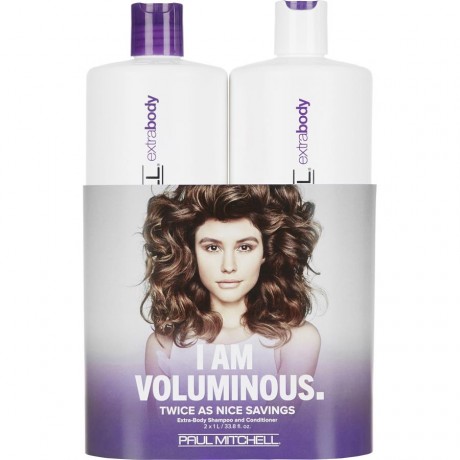 Paul Mitchell (Поль Митчелл) Extra Body Save On Duo I am Voluminous, Daily Shampoo Шампунь 1000 мл + Daily Rinse 1000 мл / 1 шт.