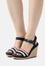 Tommy Hilfiger FEMININE CROCHET  Platform sandals space blue FEMININE CROCHET Босоножки на платформе космический синий