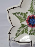 Delft Тарелка в виде листа с растительным декором, 16 x 15 x 2 см, Голландия, 1960-70гг.