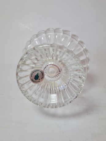 Partylite Taiwan Хрустальный подсвечник, 9см x 11см, Тайвань, 1970-80гг.