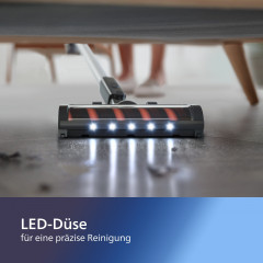 Philips Philips Akku-Hand-und Stielstaubsauger XC3031/01 3000 Series, 50,4 W, beutellos, mit LED-Duse und digitalem Motor, bis zu 60 Minuten Laufzeit  Беспроводной ручной пылесос Philips XC3031/01 серии 3000, 50,4 Вт, без мешка, со светодиодной насадкой и