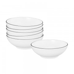 Seltmann Weiden Seltmann Weiden Lido Black Line Dessertschalen-Set 6-tlg. Набор десертных мисок Seltmann Weiden Lido Black Line из 6 предм.