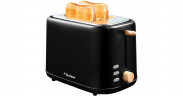 Bestron Bestron Toaster ATO850BW schwarz/holz, 800 Watt, fur 2 Scheiben Toast  schwarz/holz Тостер Bestron ATO850BW черный/дерево, 800 Вт, на 2 ломтика тостов