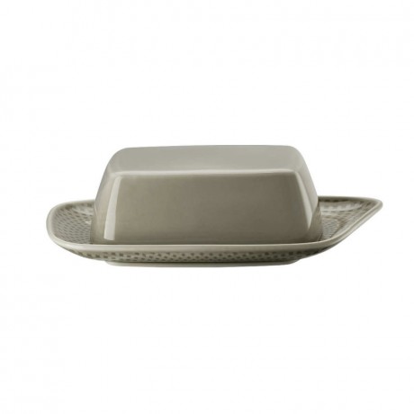 Rosenthal Rosenthal Junto Pearl Grey - Porzellan Butterdose 250 g Rosenthal Junto Pearl Grey - Фарфоровая масленка 250 г